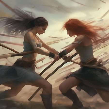 Рисунки дерущихся женщин