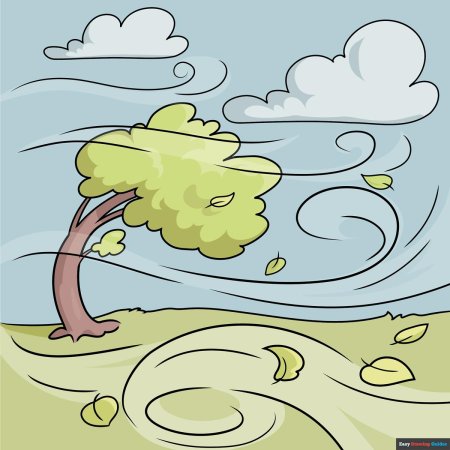 Ветер рисунок