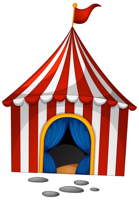 Шатер цирка рисунок