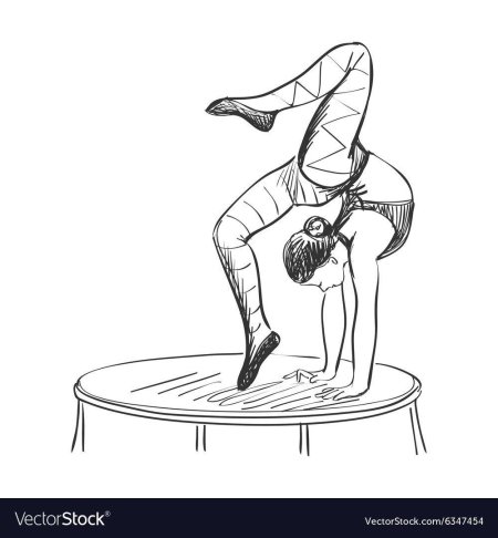 Акробат рисунок