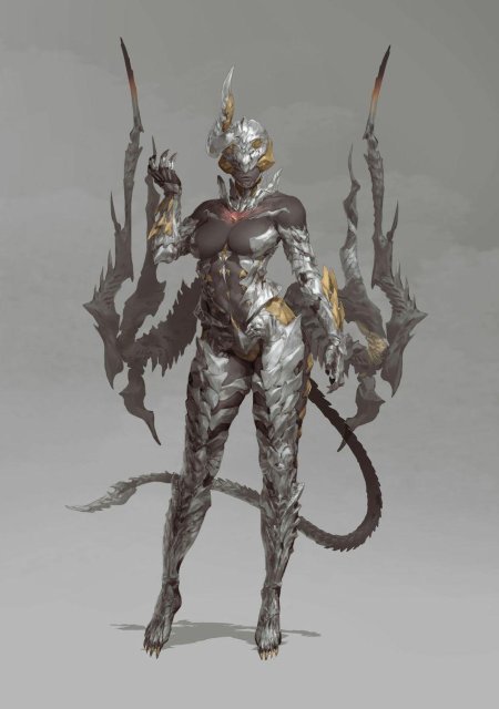 Доспехи демон концепт арт рыцарь