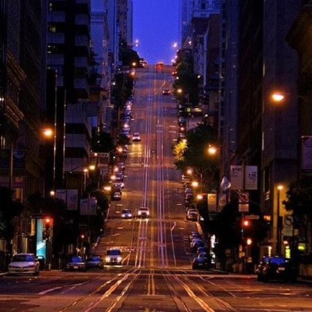 Ночной город дорога