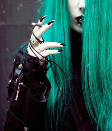 Зеленые волосы