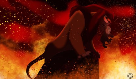 Девиант арт Король Лев