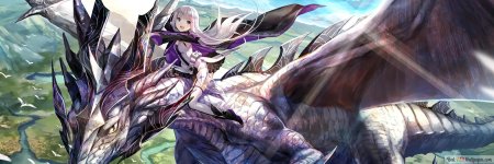 Женщина верхом на драконе