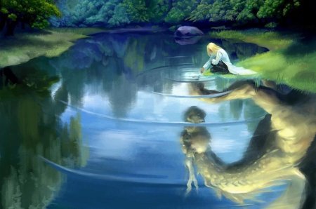 Русалка в пруду братья Гримм
