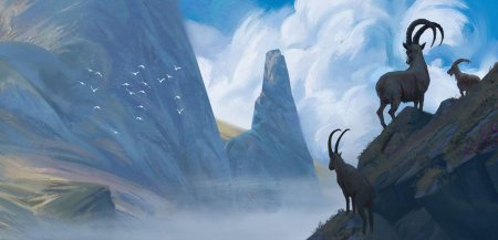 Горный козел арт