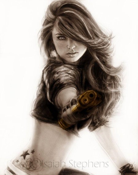 Девушка рисунок