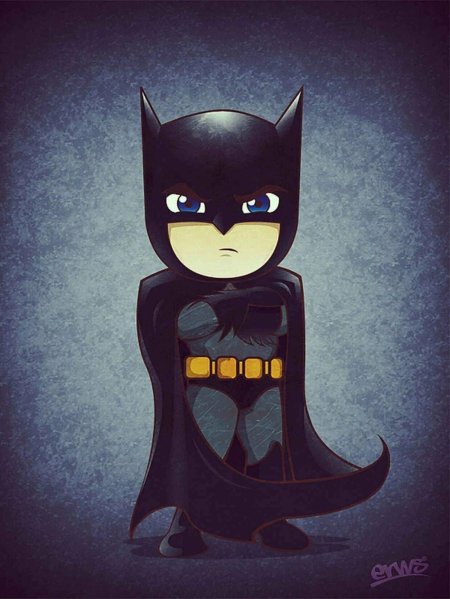 Чиби Супергерои Бэтмен