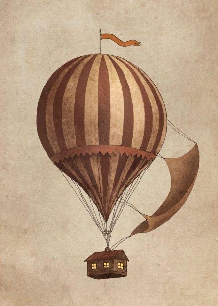 Старинный воздушный шар