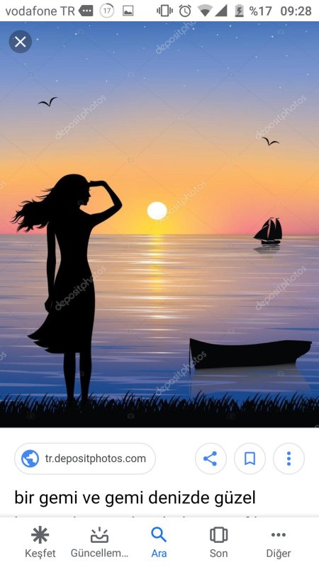 Силуэт на берегу моря