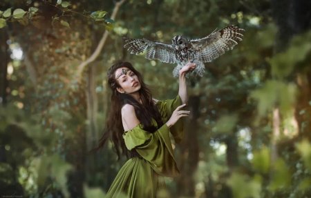 Девушка птица