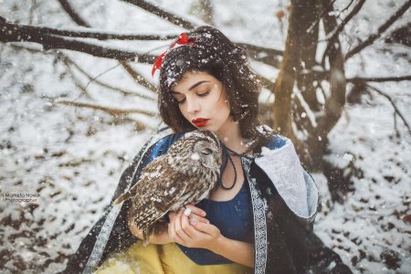 Девушка зима