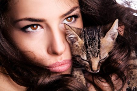 Девушка кошка