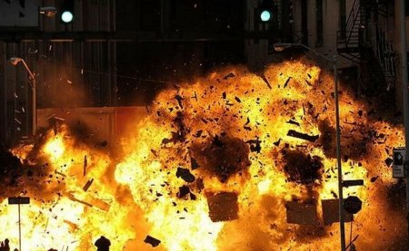 Горящий город