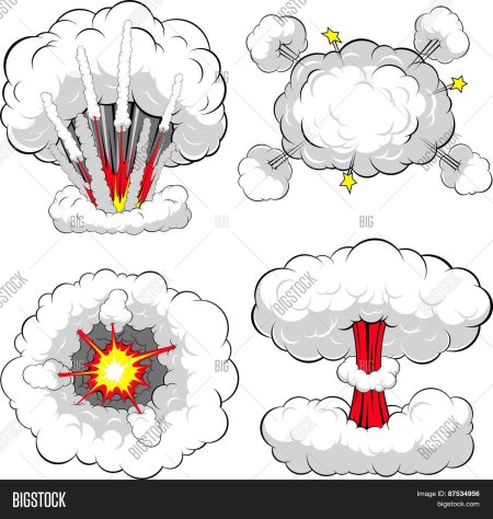 Нарисованный взрыв