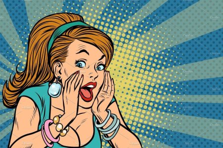 Поп арт девушка