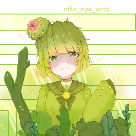 Кактус зомби против растений аниме