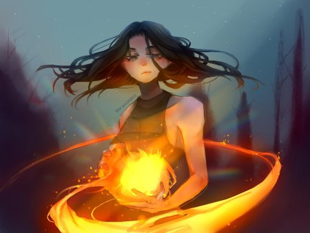 Огненная девушка
