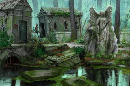 Погост фэнтези арт