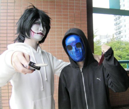 Крипипаста косплей безглазый Джек