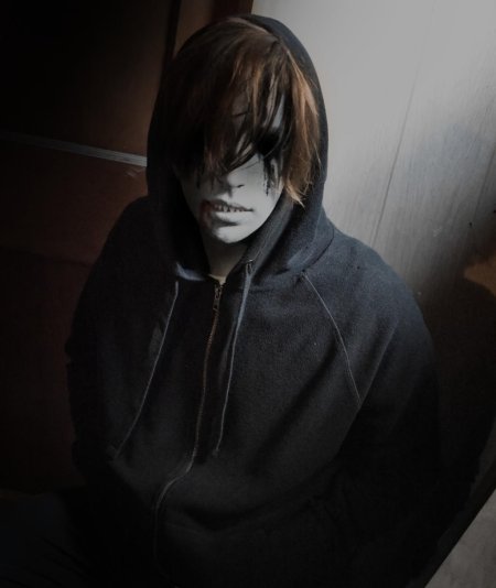 Крипипаста косплей безглазый Джек