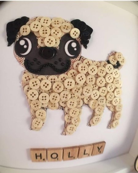 Поделки из пуговиц