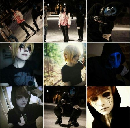 Крипипаста косплей Бен и Джефф