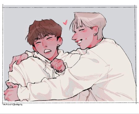 BTS слэш арт Vkook