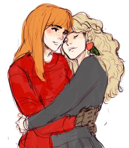 Арт Джинни Уизли и Полумна Лавгуд