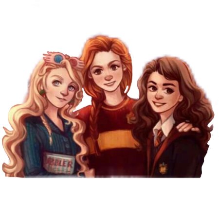 Джинни Уизли Гермиона Грейнджер Полумна Лавгуд