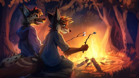 Атмосферные арты фурри