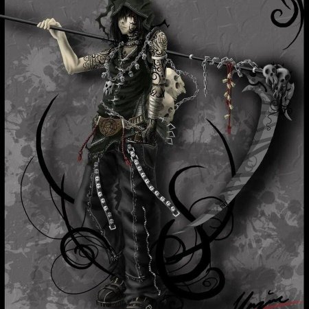 Жнец с косой арт