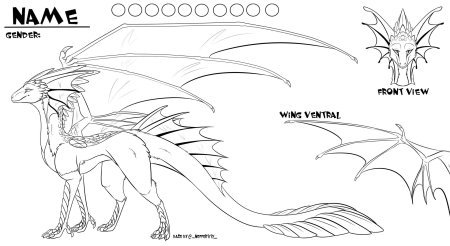 Раскраска фурри дракон