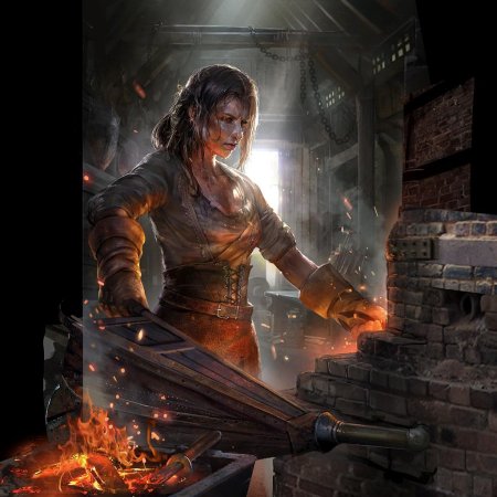 Кузнец скайрим арт