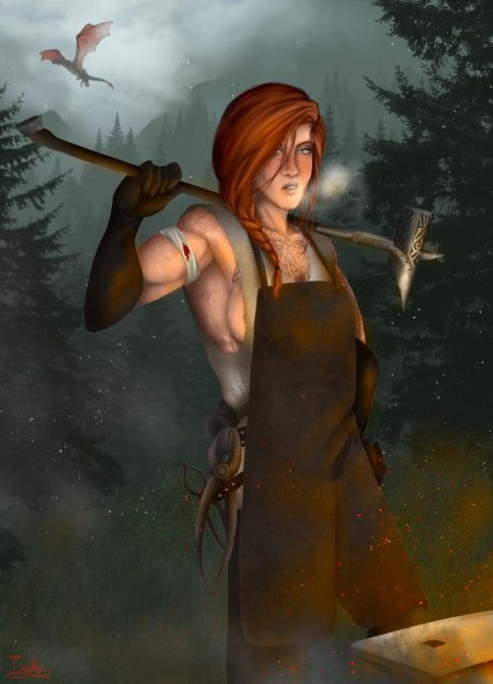 The Elder Scrolls девушка Норд