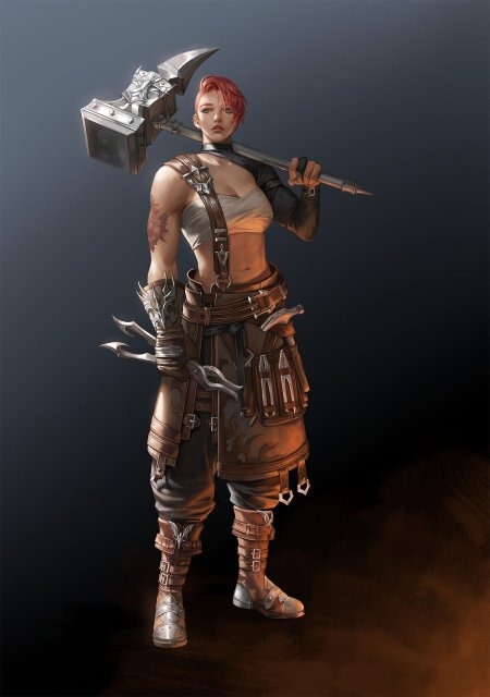 Девушка кузнец