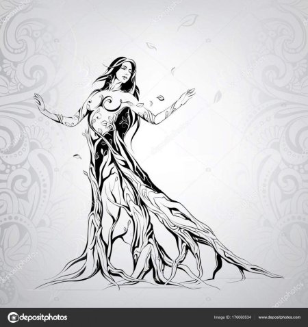 Графика (девушка)