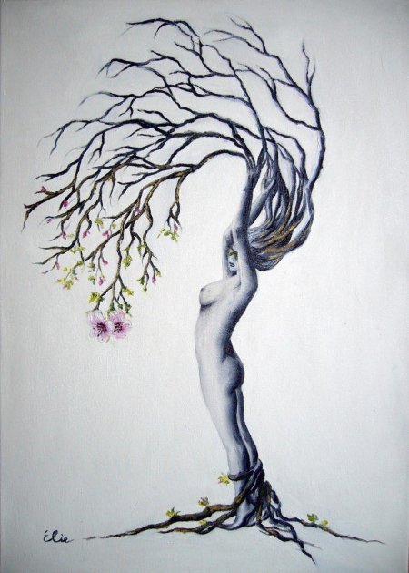 Женщина дерево