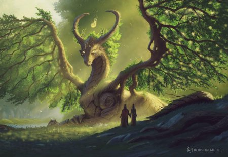 Лесные Мифические существа арт