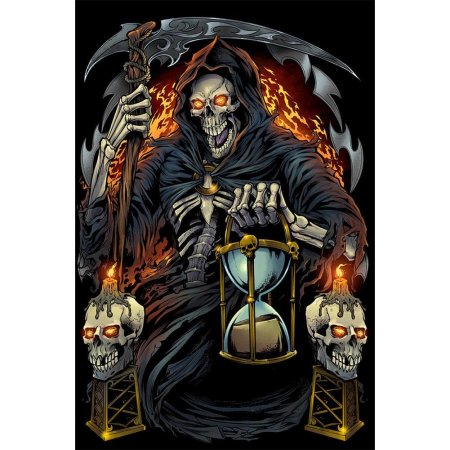 Скелет с песочными часами