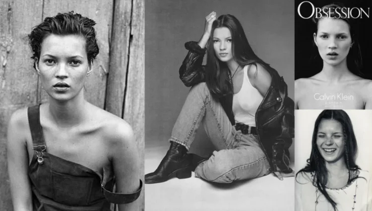 Кейт Мосс Кельвин Кляйн 1992
